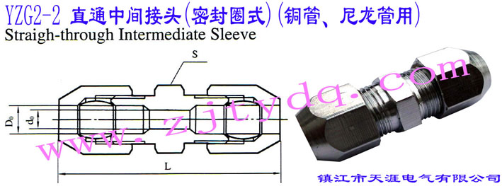 YZG2-2 ֱͨg^(ܷȦʽ)(~)Straight-through Intermediate Sleeve