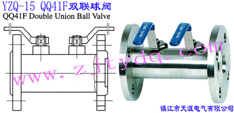 YZQ-15 QQ41Fp(lin)yYZQ-15 QQ41F Double Union Ball Valve